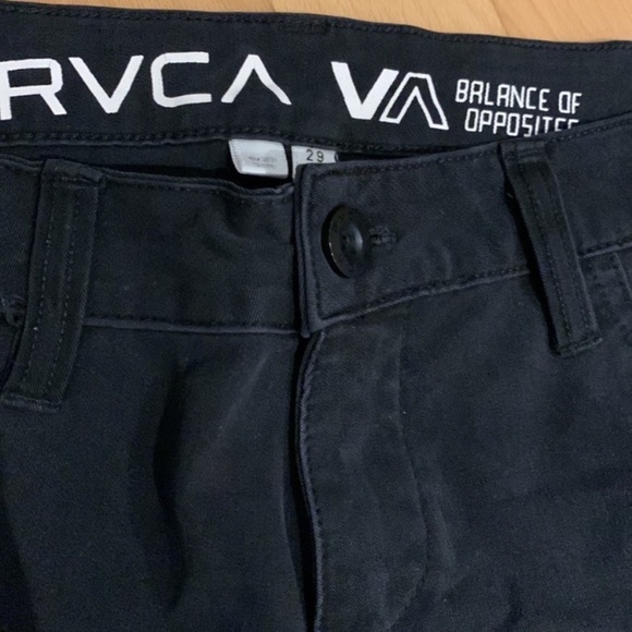 EUC RVCA Black Denim Pants / Jeans - size 29 - Picture 3 of 16